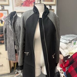 Express Stylish Black and Gray Women's Jacket